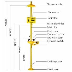 how to install emergency shower and eyewash